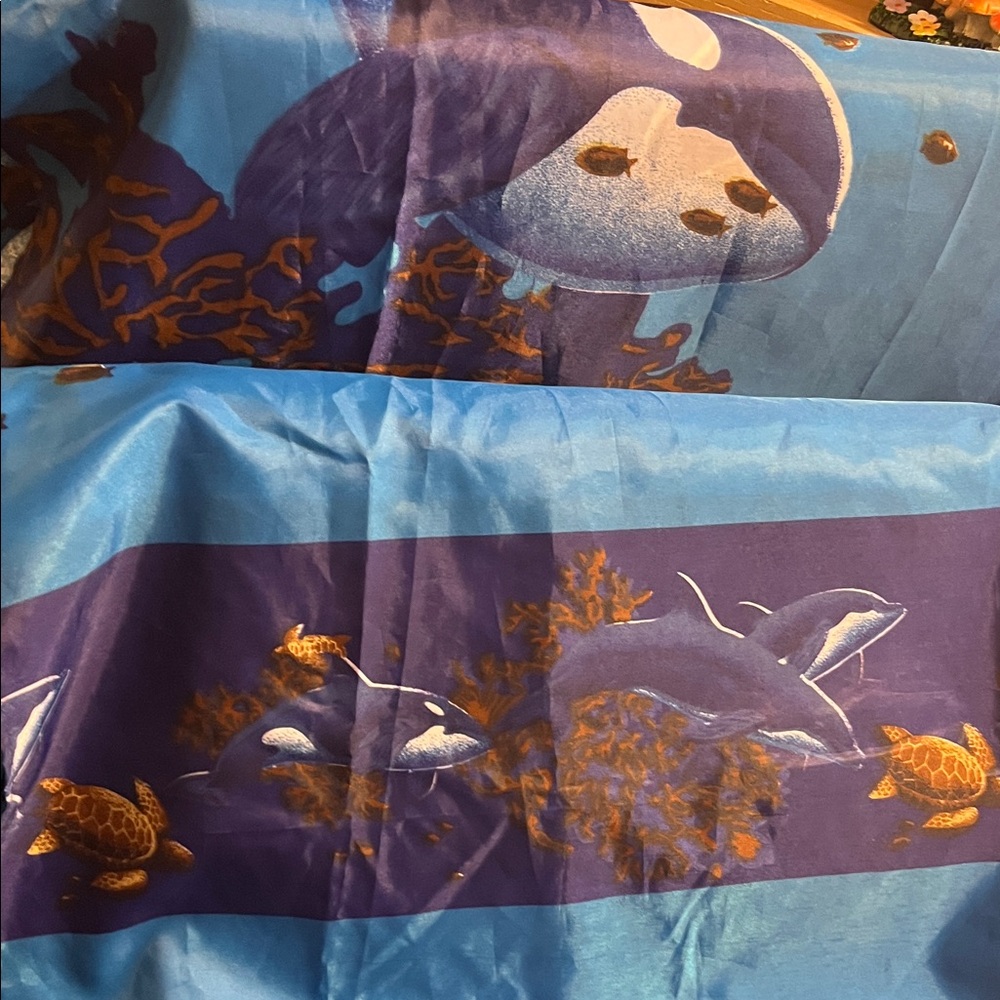 Oceanic Wildlife Shower Curtain